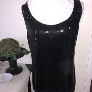 Torrid Black sequin tank top